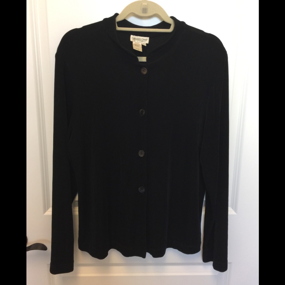 Coldwater Creek L, Black Travel Jacket.